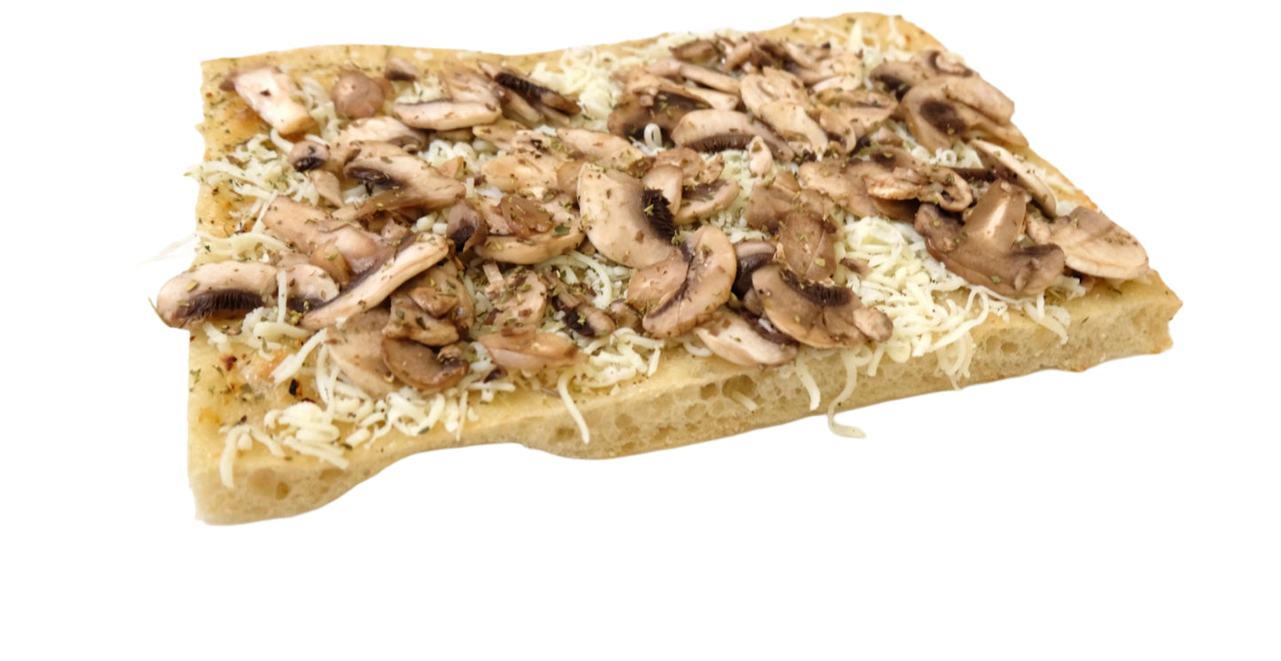 Garlic Base, Mushrooms, Mozzarella Cheese